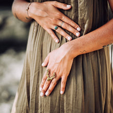 Load image into Gallery viewer, Ring Fairy Deer Flower