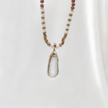 Load image into Gallery viewer, Necklace Rudraksha Pendant Crystal
