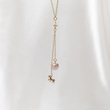 Load image into Gallery viewer, Necklace Mini Stone with Charm