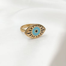 Load image into Gallery viewer, Ring Resin Tribal Eye