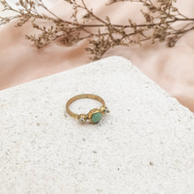 Load image into Gallery viewer, Ring Antique Turquoise Hexagon