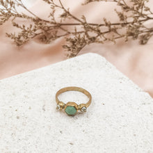 Load image into Gallery viewer, Ring Antique Turquoise Hexagon