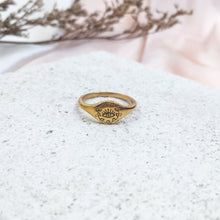 Load image into Gallery viewer, Ring Small Signet Evil Eyes