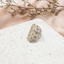 Load image into Gallery viewer, Ring Flower of Life Mandala