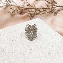 Load image into Gallery viewer, Ring Flower of Life Mandala