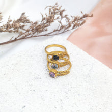 Load image into Gallery viewer, Ring Forest Leaf Zircon