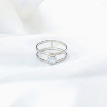 Load image into Gallery viewer, Ring Miss Double Moonstone Drop