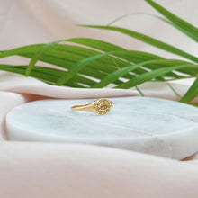 Load image into Gallery viewer, Ring Small Signet Evil Eyes