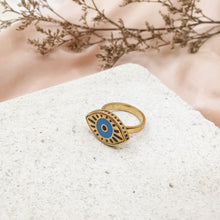 Load image into Gallery viewer, Ring Resin Tribal Eye