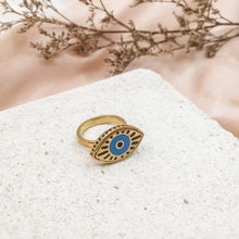 Load image into Gallery viewer, Ring Resin Tribal Eye