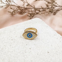 Load image into Gallery viewer, Ring Resin Tribal Eye