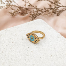 Load image into Gallery viewer, Ring Resin Tribal Eye