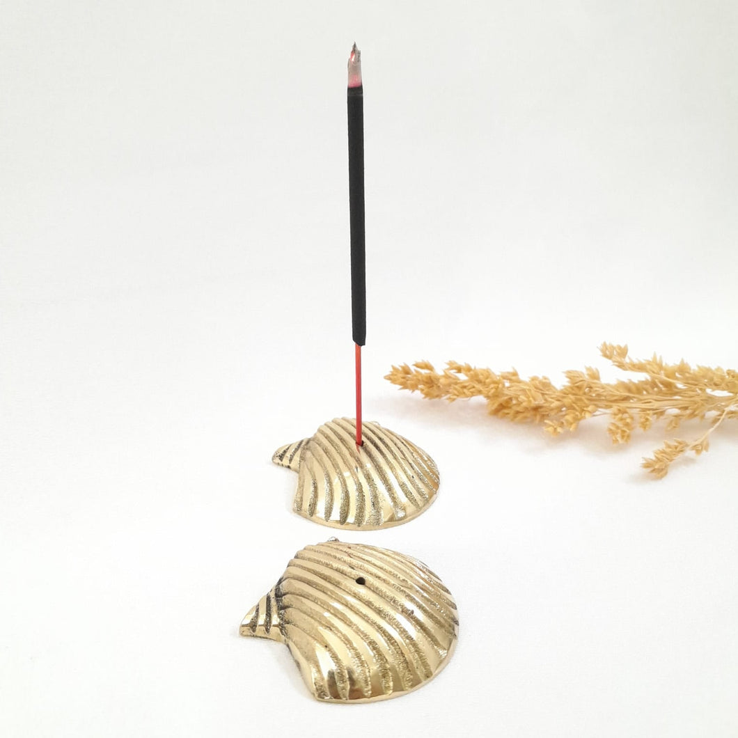 Brass Incense Holder Shell Mutiara