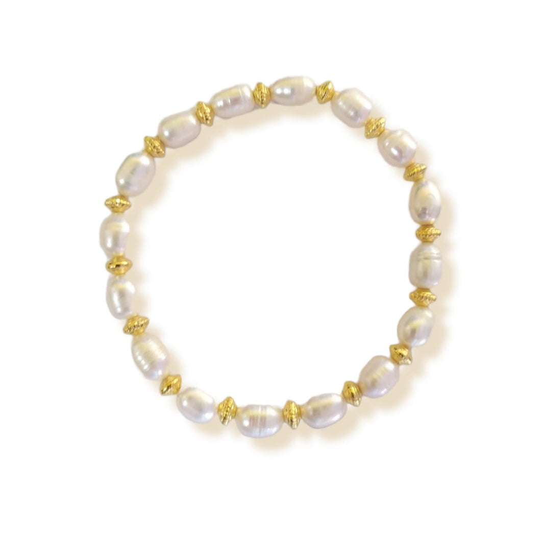 Bracelet Pearl Gold Plated