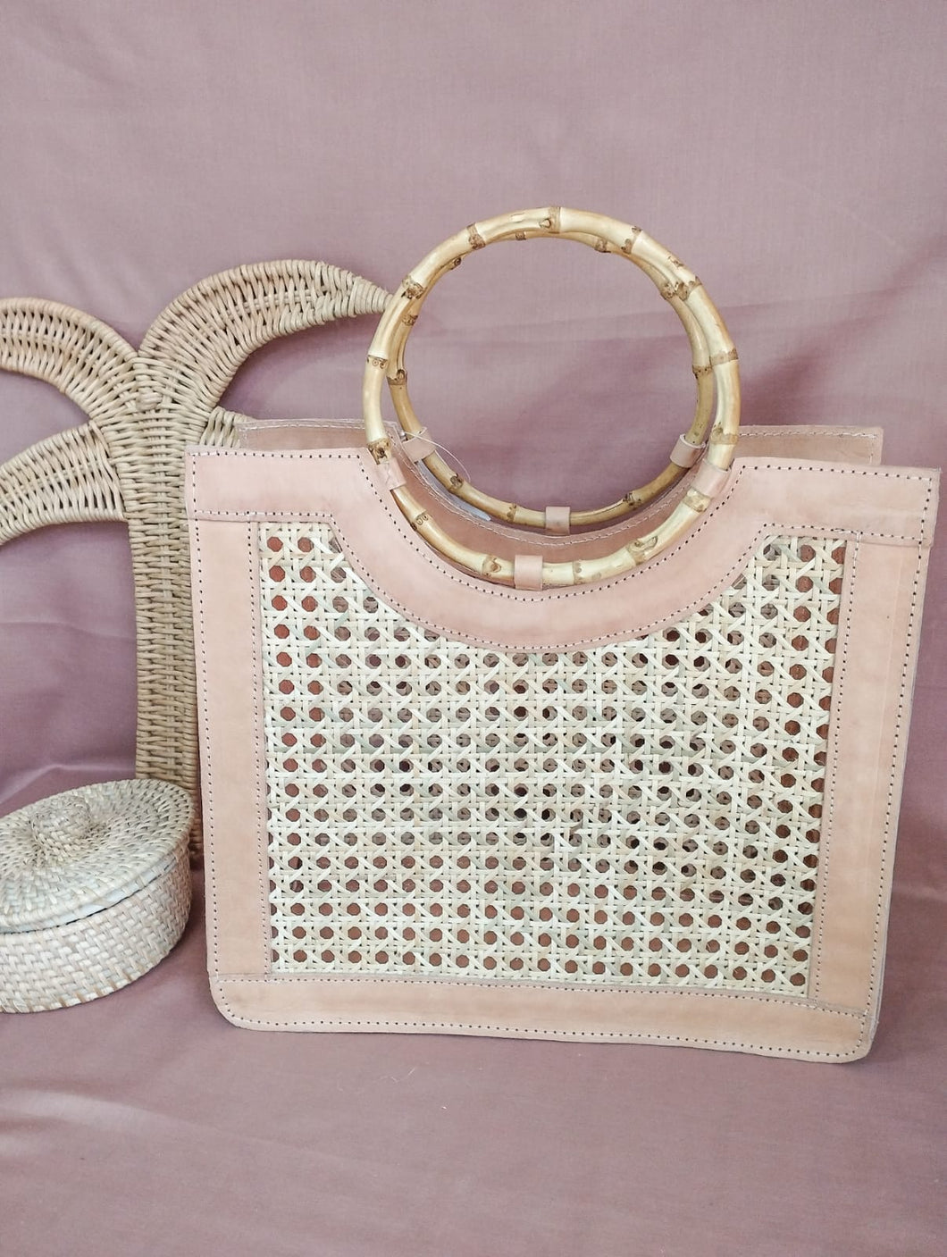 Lady Bamboo Rattan Bag