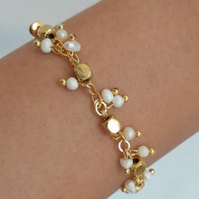 Load image into Gallery viewer, Bracelet Mini Pearl Mix Brass
