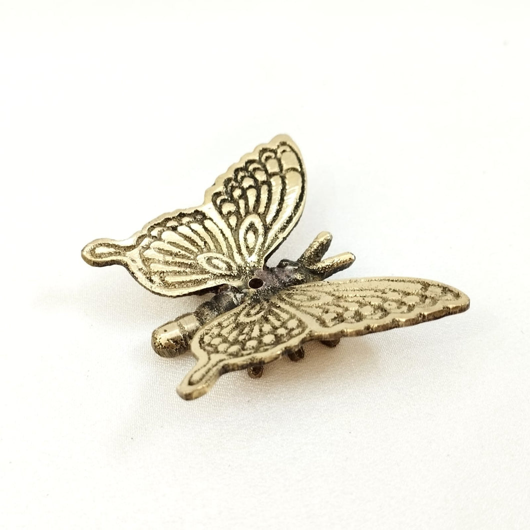 Brass Incense Holder Little Butterfly