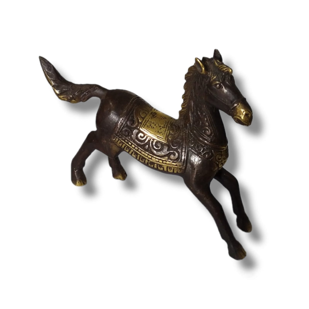 Brass Decor Parade Horse