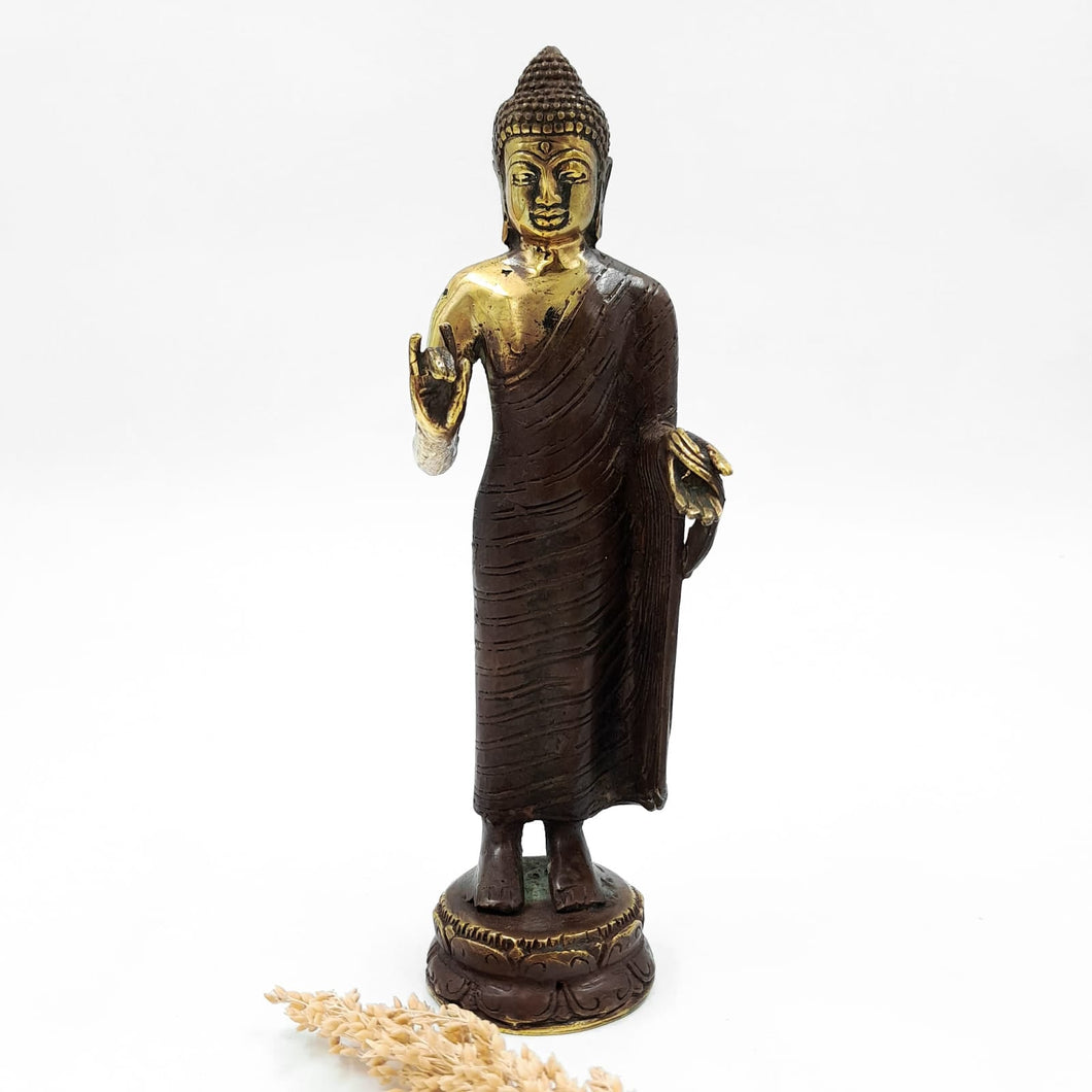 Brass Decor Standing Buddha
