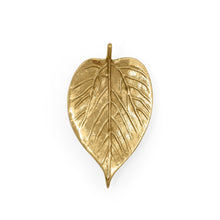 Load image into Gallery viewer, Plate Brass Trinket Tray Small Leaf
