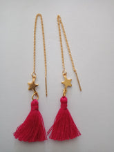 Load image into Gallery viewer, Earring Chain Star Tassel
