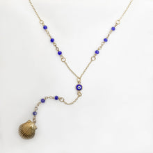 Load image into Gallery viewer, Necklace Shell Crystal Chain
