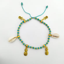 Load image into Gallery viewer, Anklet White Bead Shell &amp; Pineapple
