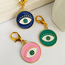Load image into Gallery viewer, Keychain Mini Tribal Eyes
