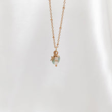 Load image into Gallery viewer, Necklace Round Mini Stone with Charm
