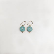 Load image into Gallery viewer, Earring Miss Turquoise Pearl Dot Brass

