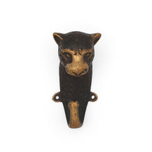 Load image into Gallery viewer, Brass Wall Hook Panther
