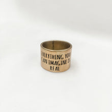 Load image into Gallery viewer, Ring Quote Big Gold L

