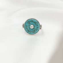 Load image into Gallery viewer, Ring Antique Turquoise Mini Pearl Dot
