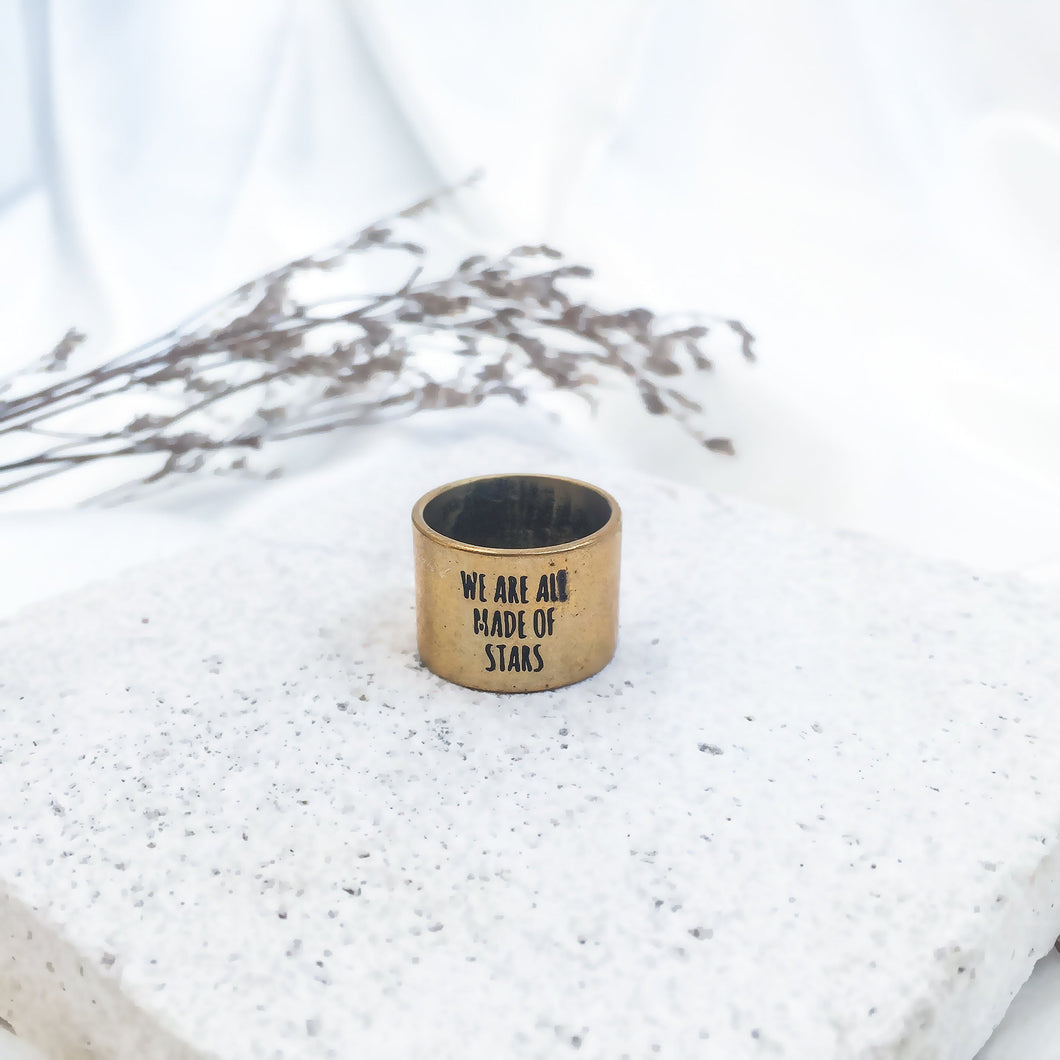 Ring Quote Big Gold M