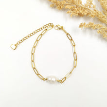 Load image into Gallery viewer, Bracelet Pearl With Big Chain
