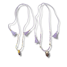 Load image into Gallery viewer, Necklace Yoga Amethyst and Crystal
