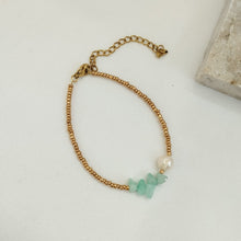 Load image into Gallery viewer, Bracelet Beads Gold Gemstone
