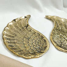 Load image into Gallery viewer, Plate Brass Trinket Tray Wings
