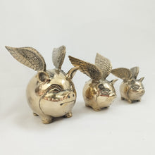 Load image into Gallery viewer, Brass Decor Fairy Pig

