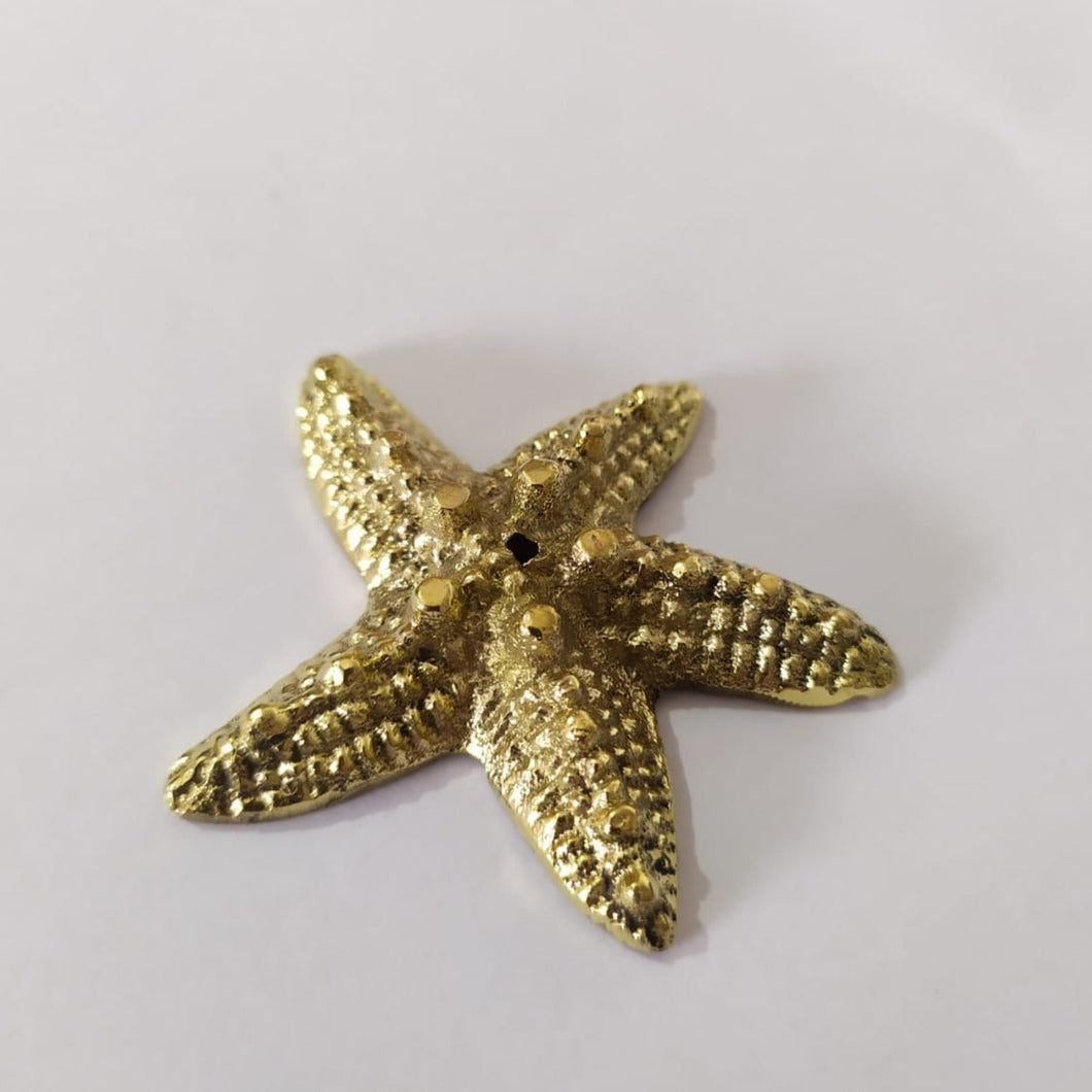 Brass Incense Holder Star Fish