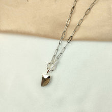 Load image into Gallery viewer, Necklace Gemstone Mini Horn and Boho Chain
