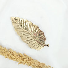 Load image into Gallery viewer, Brass Incense Holder Leaf
